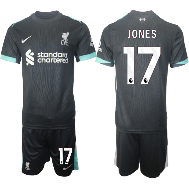 Men 2024-2025 Club Liverpool away Black #17 Soccer Jersey->->Soccer Club Jersey